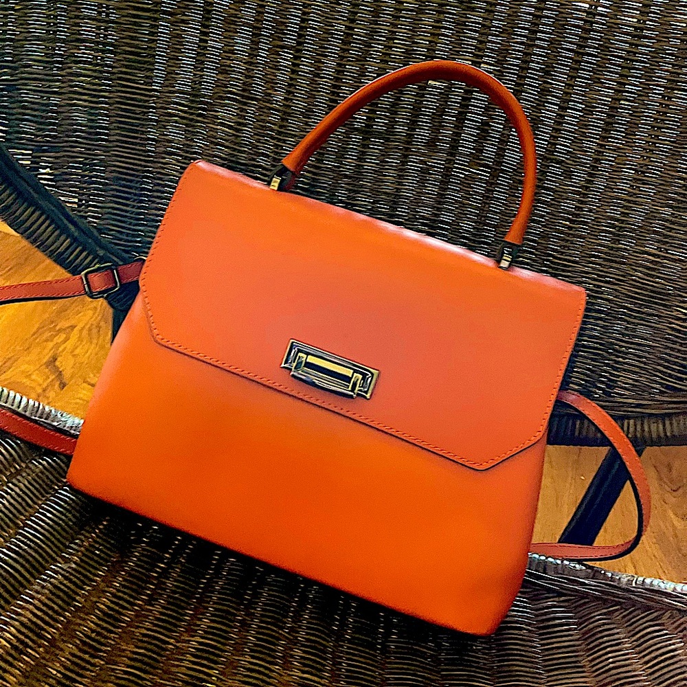 Luana Ferracuti orange crossbody purse